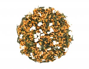 Grönt Bancha Te från Japan med 50% riskorn som ger detta te en rund behaglig smak med svaga toner av karamell.
