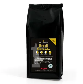 Ett kaffe från Brasilien med smak av choklad, med inslag av valnöt och citrusskal.