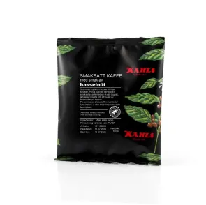 Ett smaksatt kaffe med hasselnöt.