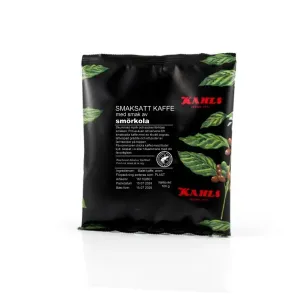 Ett smaksatt kaffe med smörkola.