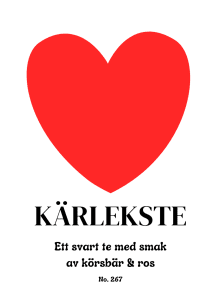 Ett te i kärlekens tecken, med smak av körsbär och ros.