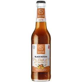 Svart Matcha med Persika & Tonkaböna – 33cl