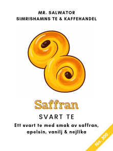 Ett svart te med smak av saffran.