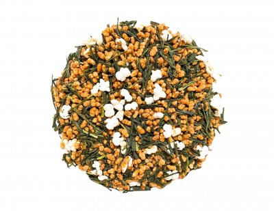 Grönt Bancha Te från Japan med 50% riskorn som ger detta te en rund behaglig smak med svaga toner av karamell.