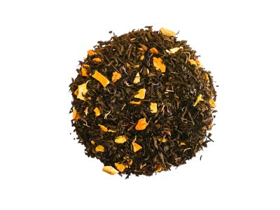 Zoom bild av Ett svart te med bergamott, lime, apelsin, citron.