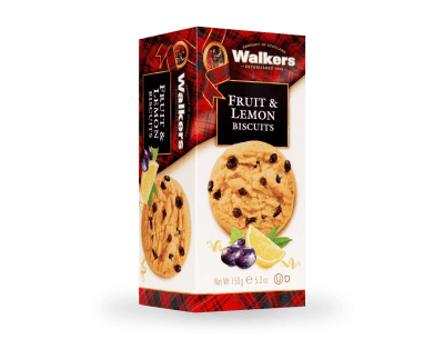 Zoom bild av Kakor med smak av frukt och citron.