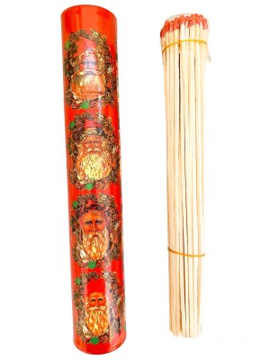 Zoom bild av XXL Tändstickor med fina julmotiv.